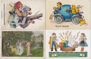 120 db háború előtti jobb motívum képeslap, érdekes, tartalmas tétel / 120 better pre-war thematic postcards, nice lot