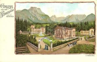 Bad Ischl, Etablissement Rudolfshöhe, Depandence, R. von Waldheim litho