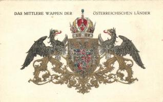 Das Mittlere Wappen der Österreichischen Lander / Austrian coat of arms, Offizielle Postkarte für das Rote Kreuz, Kriegsfürsorgeamt und Kriegshilfsbüro Nr. 285.