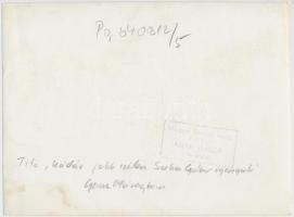 cca 1964 Tito és Kádár János látogatása a Ganz-Mávagnál, pecséttel jelzett MTI Fotó, Pálfai Gábor fe...