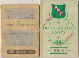 1942-48 Vásárlási könyvek, Corvin, ARC, 2db