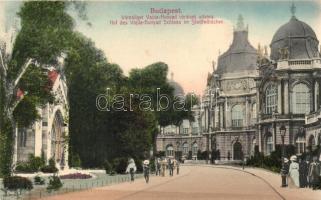 Budapest XIV. Városliget, Városligeti tó és a Vajdahunyad vár udvara / 2 db régi képeslap