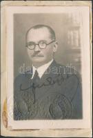 1936 Személyazonossági igazolójegy Farkas István országgyűlési képviselő részére, Magyar királyi Államvasutak, arcképes igazolvány, 9x6cm