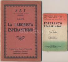 1922-1928 Esperanto tétel: La Laborista Esperantisimo, Esperanto gyakorlatok, Magyar-Esperanto zsebs...