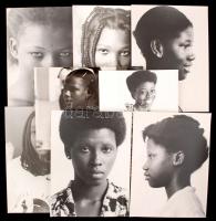 cca 1980 Nigéria hölgyek fotói benne aktokkal is, 14db, 24x18cm