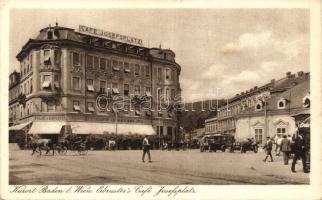 Baden bei Wien, Ebrusters Cafe Josefplatz, automobiles