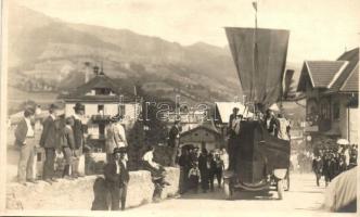 1926 Kitzbühel, Festival procession, F.J. Angerer photo - 4 old photo postcards