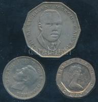 Vegyes: Nagy-Britannia 1948. 1Sh + 1982. 20P + Jamaica 1975. 50c plasztiktokban T:2,2-
Mixed: Great...