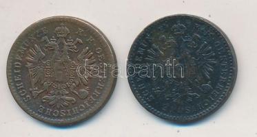 1859E 1kr Cu + 1861B 1kr Cu T:2,2-