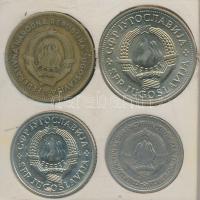 Jugoszlávia 1955. 50D + 1965. 1D + 1972. 5D + 1981. 2D plasztiktokban T:2,2-
Yugoslavia 1955. 50 Di...