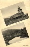 Kőrösmező, Jaszinya; Fatemplom, Tisza-híd / wooden church, bridge (EK)