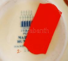 Zsolnay búzavirág mintás váza, kézzel festett, jelzett, hibátlan, m:13 cm