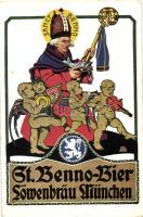 St. Benno-Bier Löwenbrau München / Beer advertisement s: Otto Obermeier (EK)