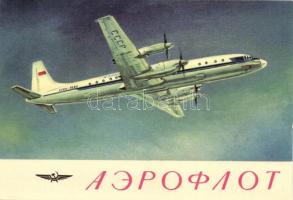 6 db MODERN használatlan motívumlap; külföldi repülőgépek / 6 modern unused motive cards; aeroplanes