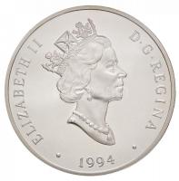 Kanada 1994. 20$ Ag "Curtiss HS-2L - Stuart Graham" aranyozott portré, eredeti dísztokban ...