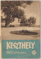 1952 Keszthely, IBUSZ útikalauz. Budapest, Közlekedési kiadó. Tűzött kötés. Pp.:16, 11x8cm