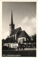 Dés, Dej; Református templom / church '1940 Dés visszatért' So. Stpl. (EK)