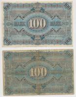 Német Államok / Szászország 1890. 100M + 1911. 100M T:III,III-
German States / Saxony 1890. 100 Mar...