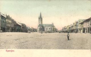 Eperjes, Presov; Főtér, kiadja Cattarino Sándor / main square, shops