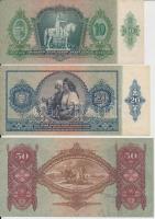 1932. 50P + 1936. 10P + 1941. 20P + 1943. 1000P T:III