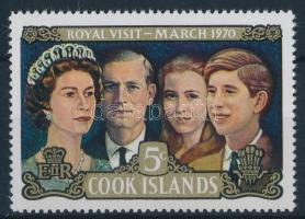 Királyi látogatás bélyeg + kisív, Royal visit stamp + minisheet