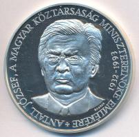 Bognár György (1944-) 1993. "Antall József A Magyar Köztársaság Miniszterelnöke Emlékére" Ag emlékérem (31,24g/0.925/42,5mm) T:PP