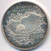 Kiss György (1943-) 1994. "Dr. Antall József / Szabad Választás 1990" Ag emlékérem (9,95g/...