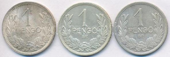 1927. 1P Ag (3x) T:2