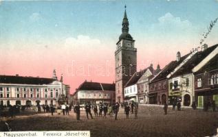 Nagyszombat, Ferenc József tér; az Elbert Testvérek kiadása / Square