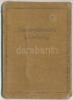 1925 Magyar Királyi Állami Rendőrség arcképes gépjármű igazolvány