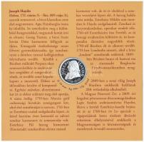 2009. 5Ft-200Ft 6klf db + "Joseph Haydn" Ag (999) emlékérem, szettben T:BU