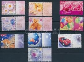 Üdvözlőbélyegek szelvényes sor, Greeting Stamps coupon set