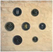 2005. 1Ft-100Ft 7klf db-os forgalmi sor + 10Ft "József Attila" dísztokos szettben T:BU