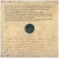 2005. 1Ft-100Ft 7klf db-os forgalmi sor + 10Ft "József Attila" dísztokos szettben T:BU