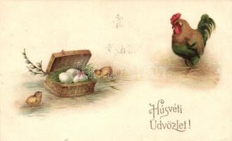 Easter, rooster, chicken, Amag No. 1224. litho