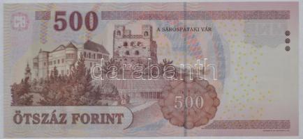 2010. 500Ft "EB" nyomdai papírránccal T:I