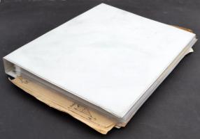 cca 1940-46 Brasnyó hengermalom, Bugyi, rengeteg okmánya (általában számlák, fuvarlevelek, marhalevé...