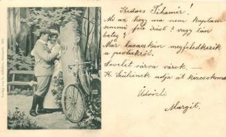 1899 Cycling couple