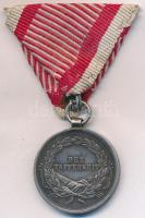 1914. "Ferenc József II. osztályú Ezüst Vitézségi Érem" jelzetlen Ag kitüntetés modern mel...