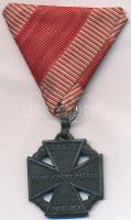 1916. Károly - Csapatkereszt cink kitüntetés mellszalaggal T:2 Hungary 1916. Karl Troop Cross zinc decoration with ribbon C:XF