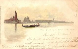 1899 Venice, Venedig, Venezia; S. Giorgio, S. Maria, Meissner & Buch Venedig 12 Künstler-Postkarten Serie 1011. litho s: A. Prosdocimi