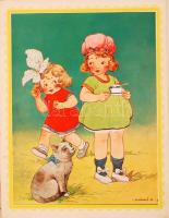 Benedek Elek: Pesti gyermek falun. K. Sávely Dezső színes képeivel. Budapest, [1926.] Dante. 64 p. 6...