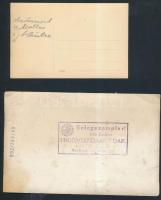 Göttingeni kutatóintézet tudósai . Két fotó, egyik en horogkeresztes szárazpecsét, valamint hátoldal...