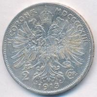 Ausztria 1913. 2K Ag "Ferenc József" T:2,2- kis ph.
Austria 1913. 2 Corona Ag "Franz...