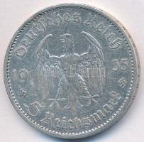 Német 3. Birodalom 1935A 5M Ag "Garnisonkirche" T:2- ph.
German Third Reich 1935A 5 Marks...