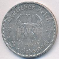 Német 3. Birodalom 1934A 5M Ag "Garnisonkirche" T:2- ph.
German Third Reich 1934A 5 Marks...