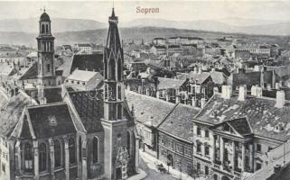 Sopron, Bencés templom, látkép, kiadja Hagenauer György