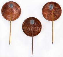 DN " A,B és C vitorlázórepülő vizsgajelvény" zománcozott fém kitűzők (3x) T:2