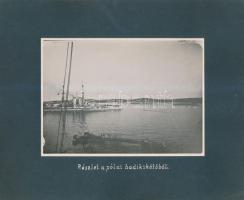 cca 1917 Osztrák-magyar hadihajók  6 db feliratozott, kartonra ragasztott fotó. SMS. Erzhg. Ferdinan...