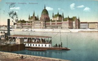 Budapest V. Országház, hajóállomás a budai oldalon